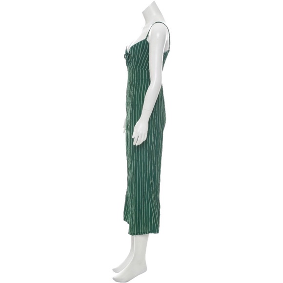 Faithful the Brand Presley Green Striped Jumpsuit - Picture 4 of 5